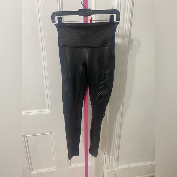NWOT Spanx Faux Leather Moto Leggings - Picture 5 of 8